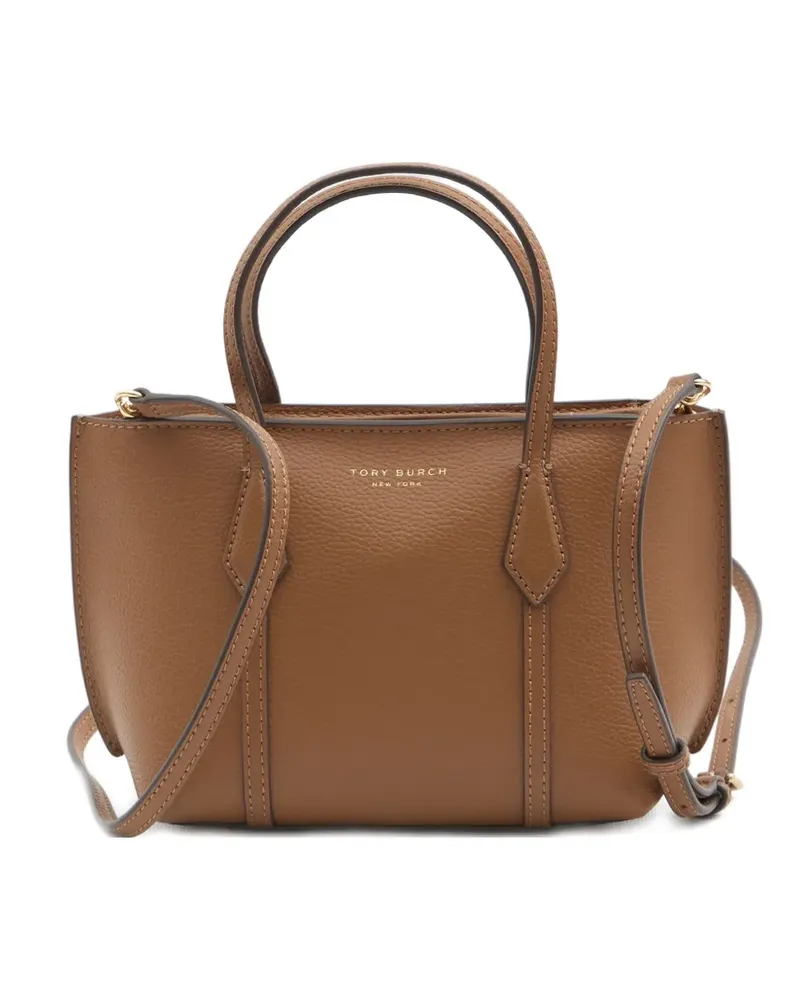 Tory Burch Mini Perry Tote Bag mit Reißverschluss - Braun Braun