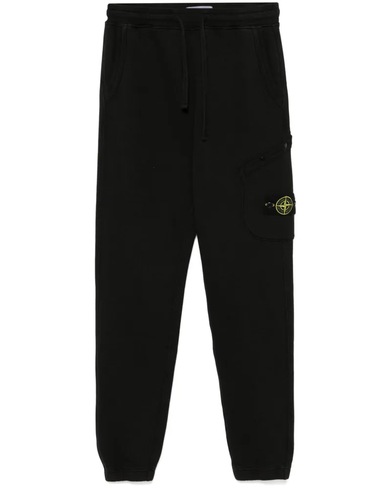Stone Island Jogginghose aus Bio-Baumwolle - Schwarz Schwarz
