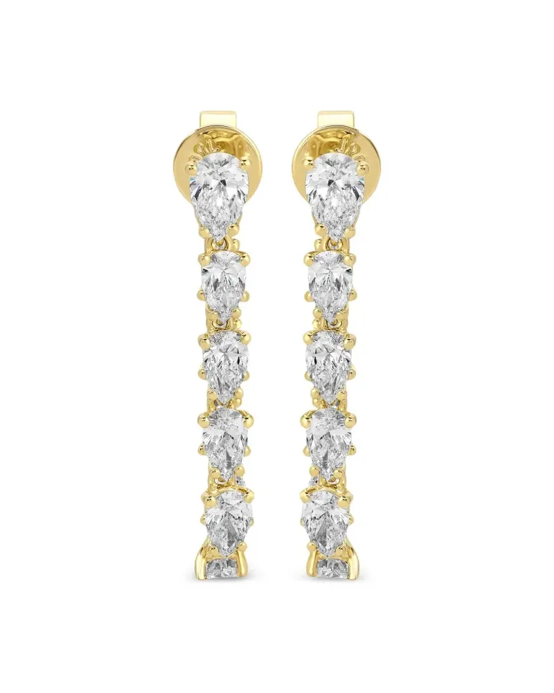 ANITA KO 18kt Caro Gelbgold-Hängeohrring mit Diamant Gold