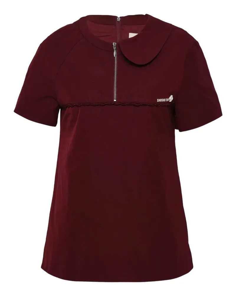 SHUSHU/TONG semi-peter pan collar top - Rot Rot