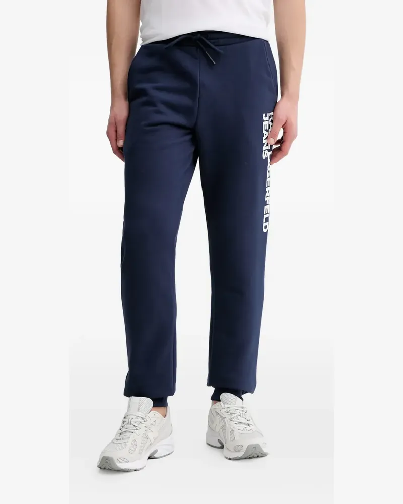 Karl Lagerfeld logo-print slim-fit track pants - Blau Blau