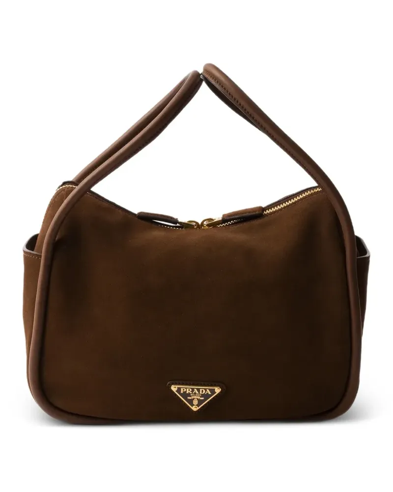 Prada Darling suede tote bag - Braun Braun