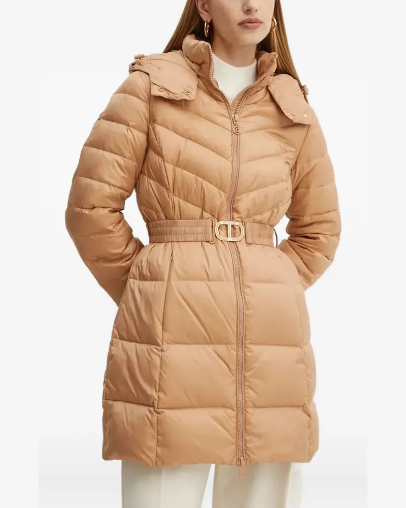 Twin-Set Steppjacke mit Kapuze - Nude Nude