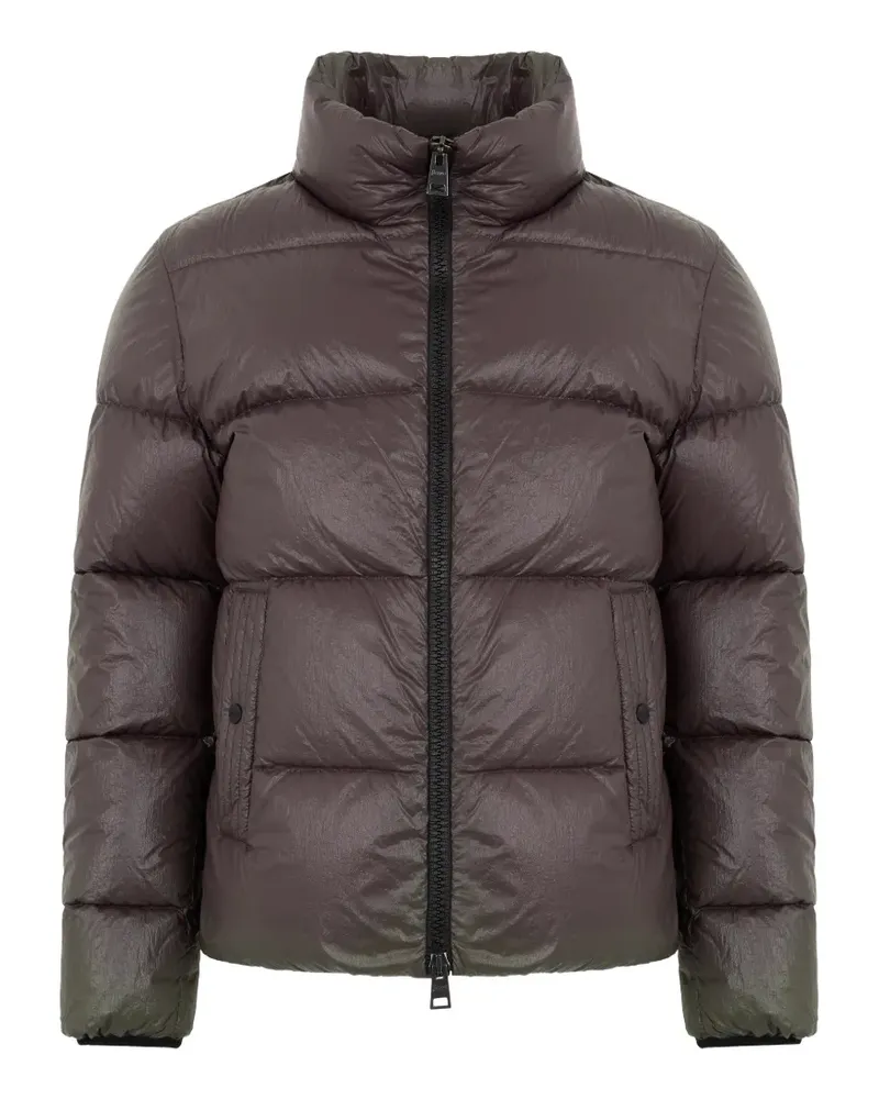 Herno Gefütterte Jacke mit Stehkragen - Braun Braun
