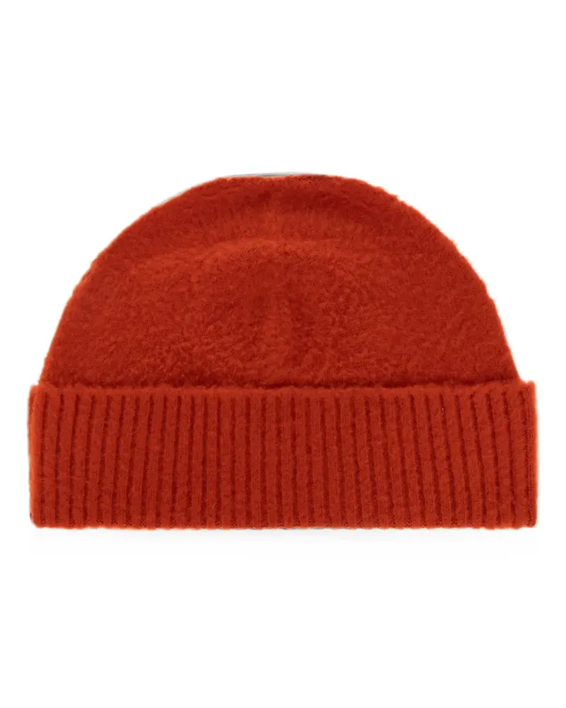 Jil Sander Gerippte Beanie - Orange Orange