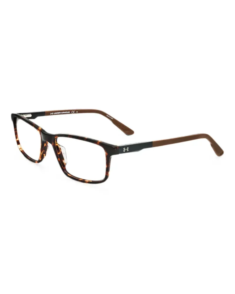 Under Armour Eckige Brille in Schildpattoptik - Braun Braun