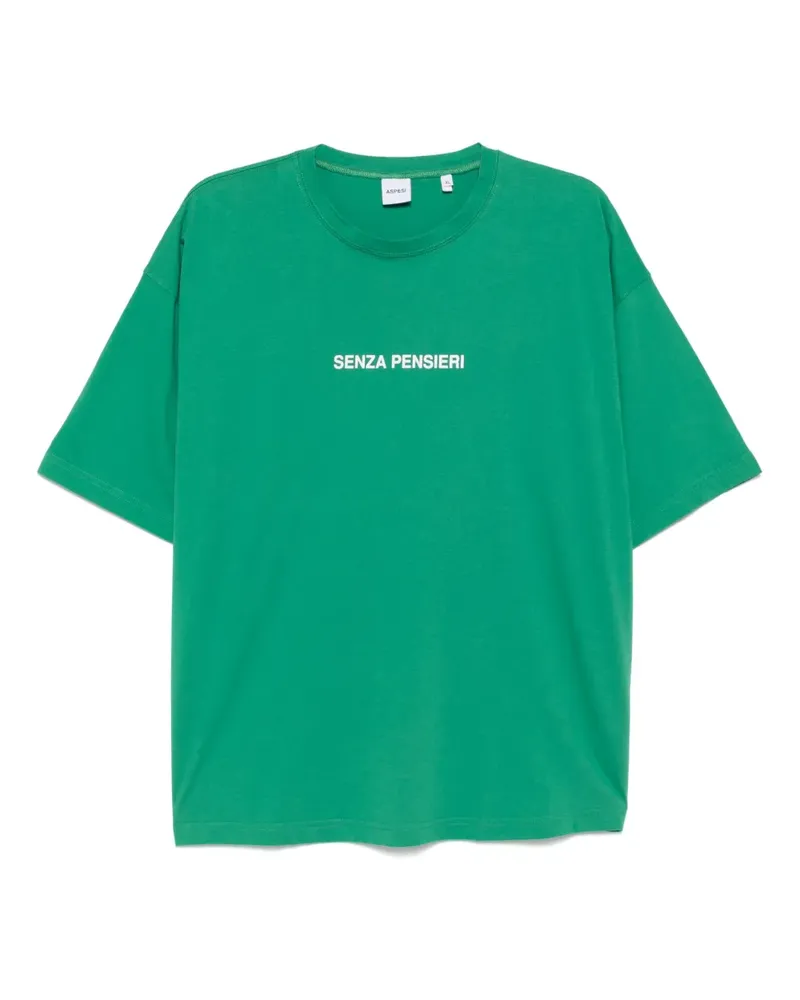 ASPESI Senza Pensieri T-Shirt - Grün Grün