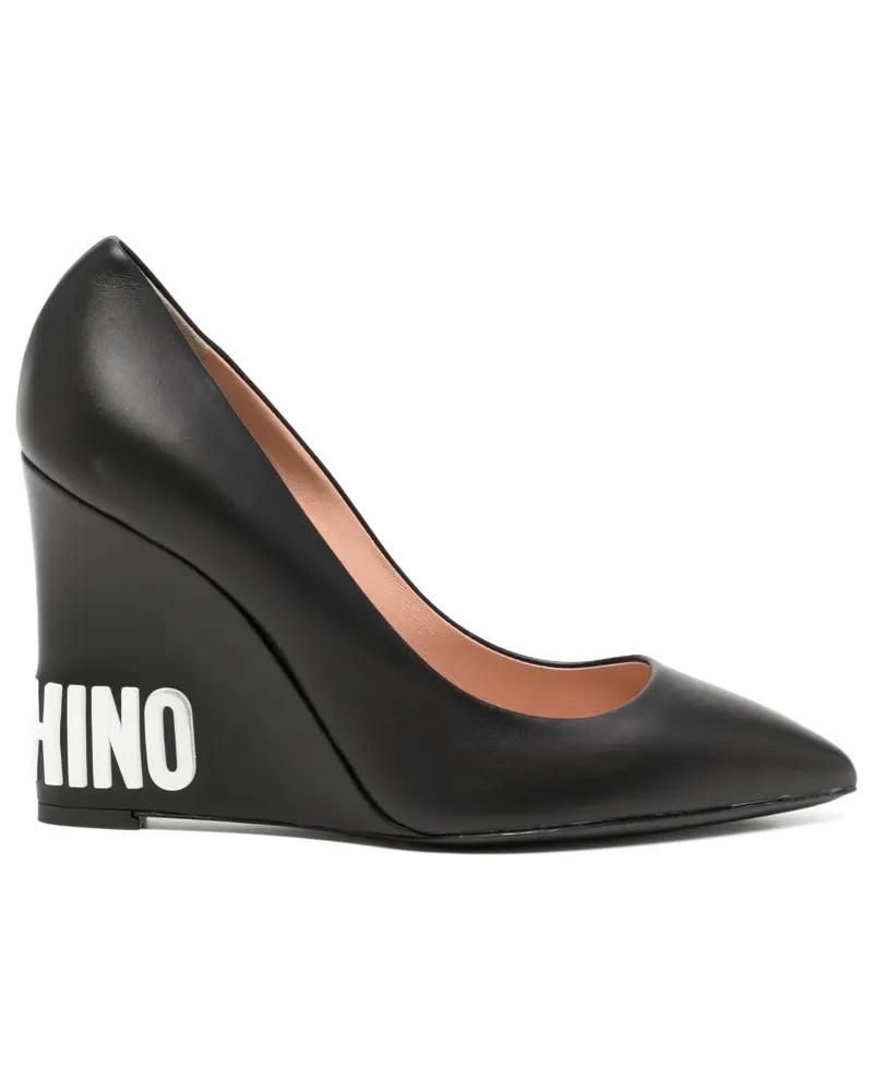 Moschino Pumps mit Wedge-Absatz 105mm - Schwarz Schwarz