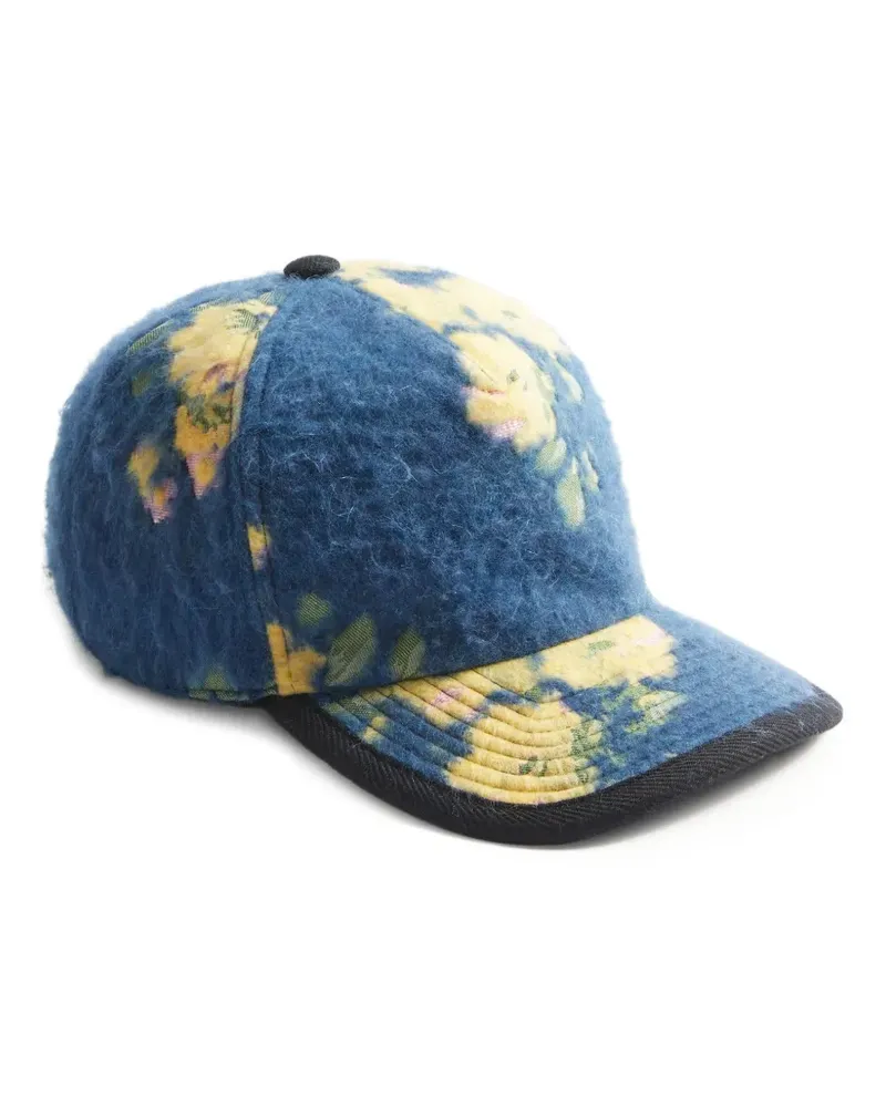 La DoubleJ Baseballkappe aus Blumen-Jacquard - Blau Blau