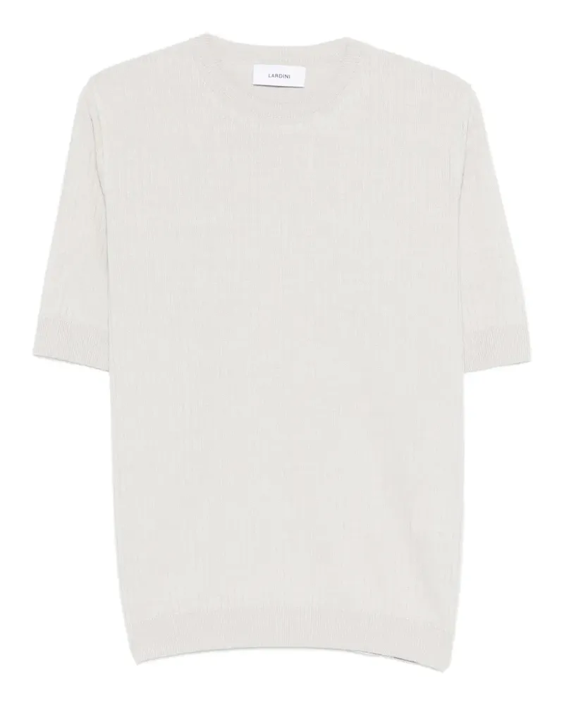 LARDINI Geripptes T-Shirt - Nude Nude