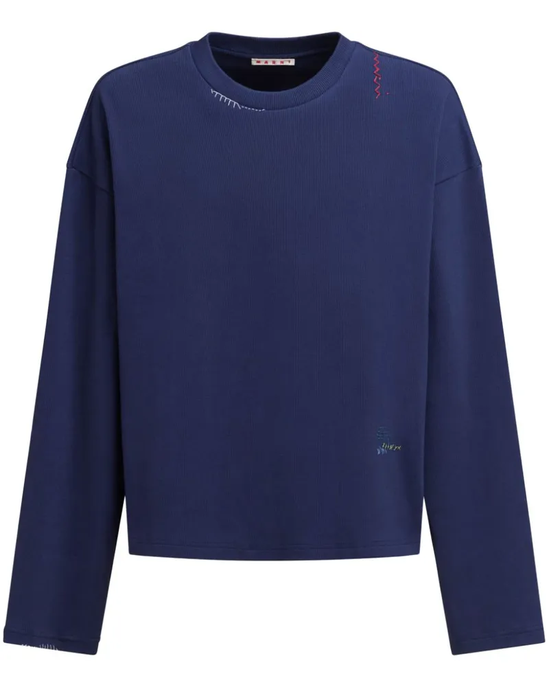 Marni Klassisches Langarmshirt - Blau Blau
