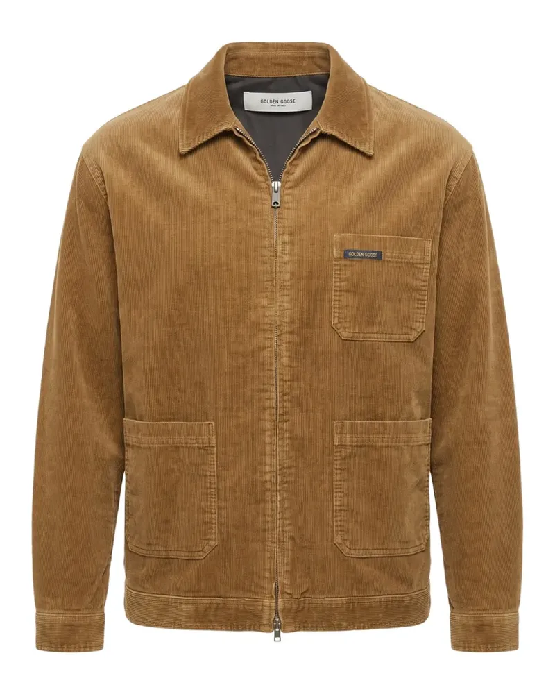 Golden Goose Cordjacke mit Reißverschluss - Braun Braun