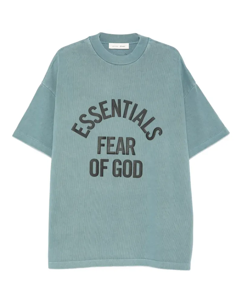 Fear of God logo-print T-shirt - Blau Blau