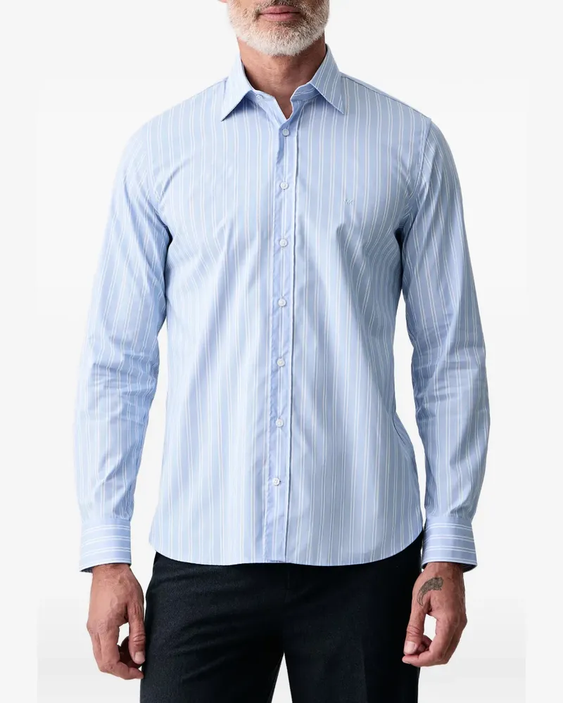 Michael Kors striped-pattern shirt - Blau Blau