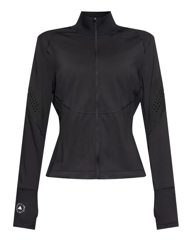 adidas Jacke mit Laser-Cuts - Schwarz Schwarz