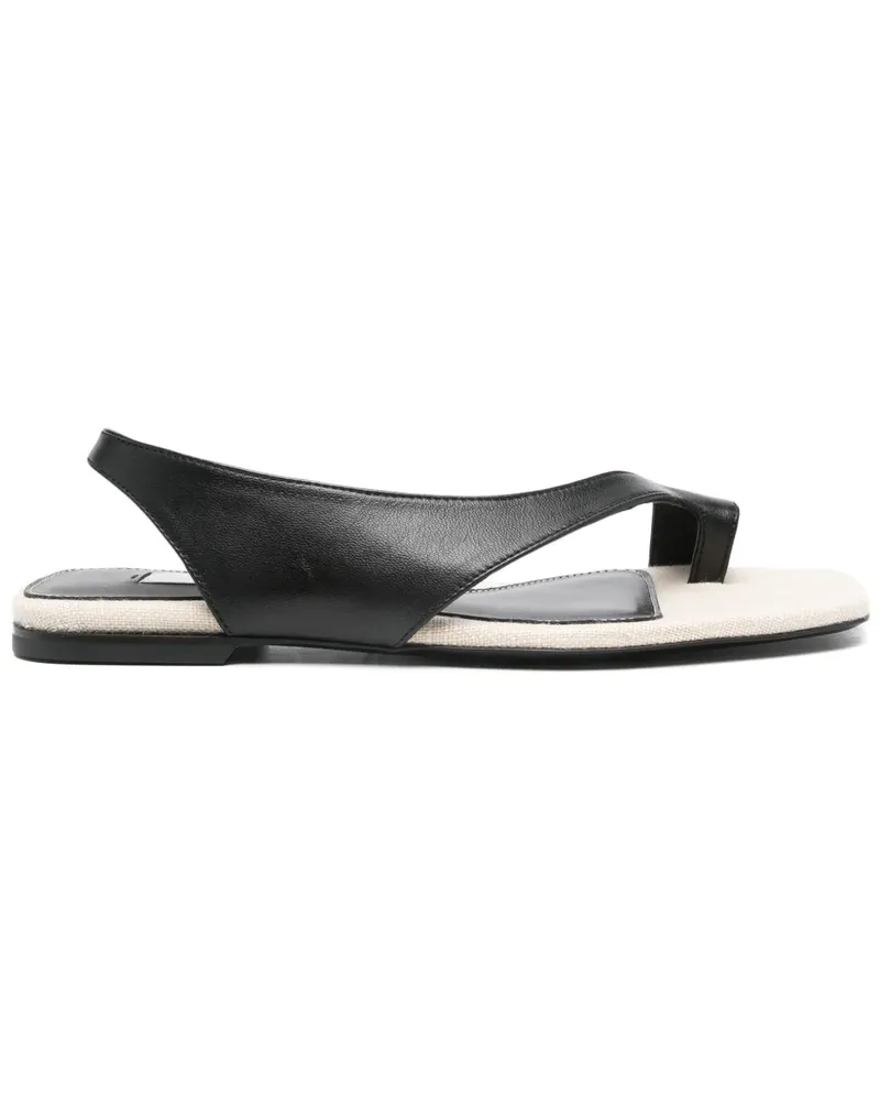 Totême Sandalen aus Leder - Schwarz Schwarz