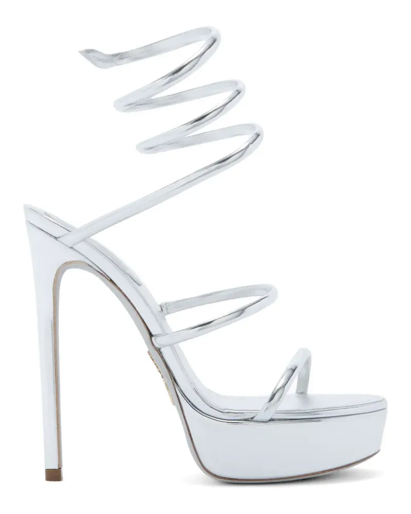 René Caovilla Cleo platform sandals - Silber Silber