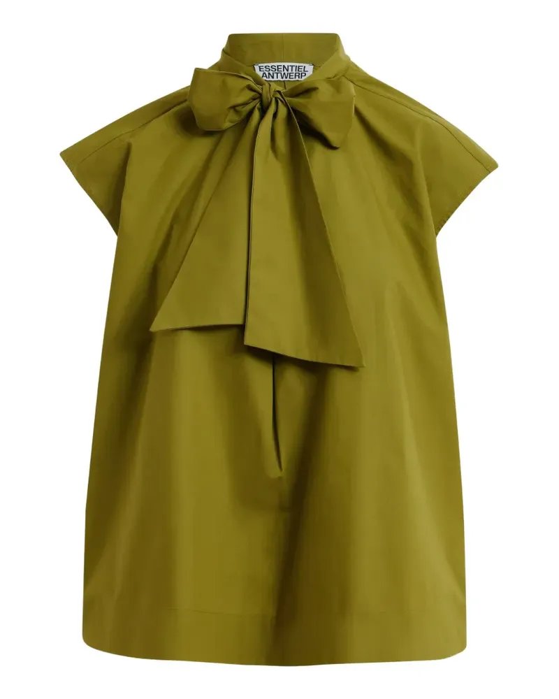 Essentiel bow-detail blouse - Grün Grün