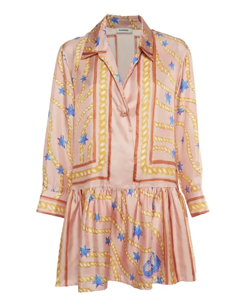 Sandro Alexiane mini dress - Rosa Rosa