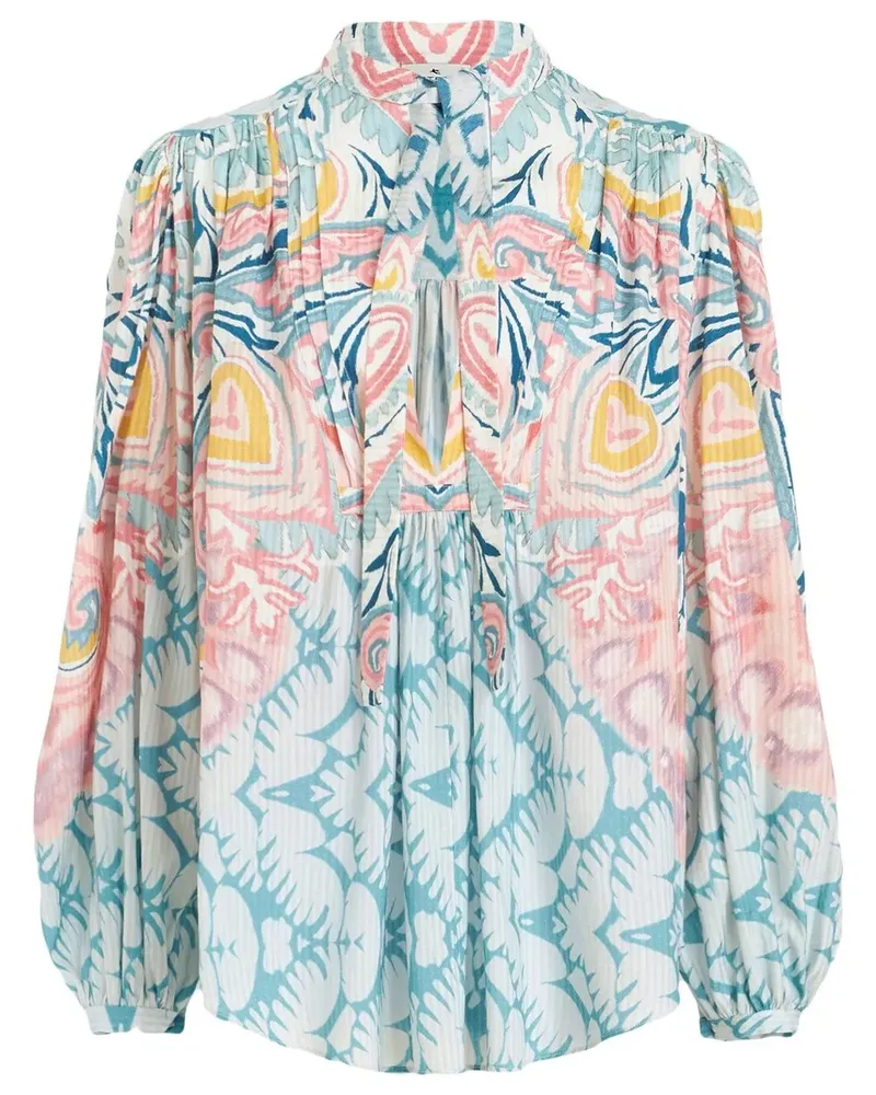 Etro Bluse mit Print - Blau Blau
