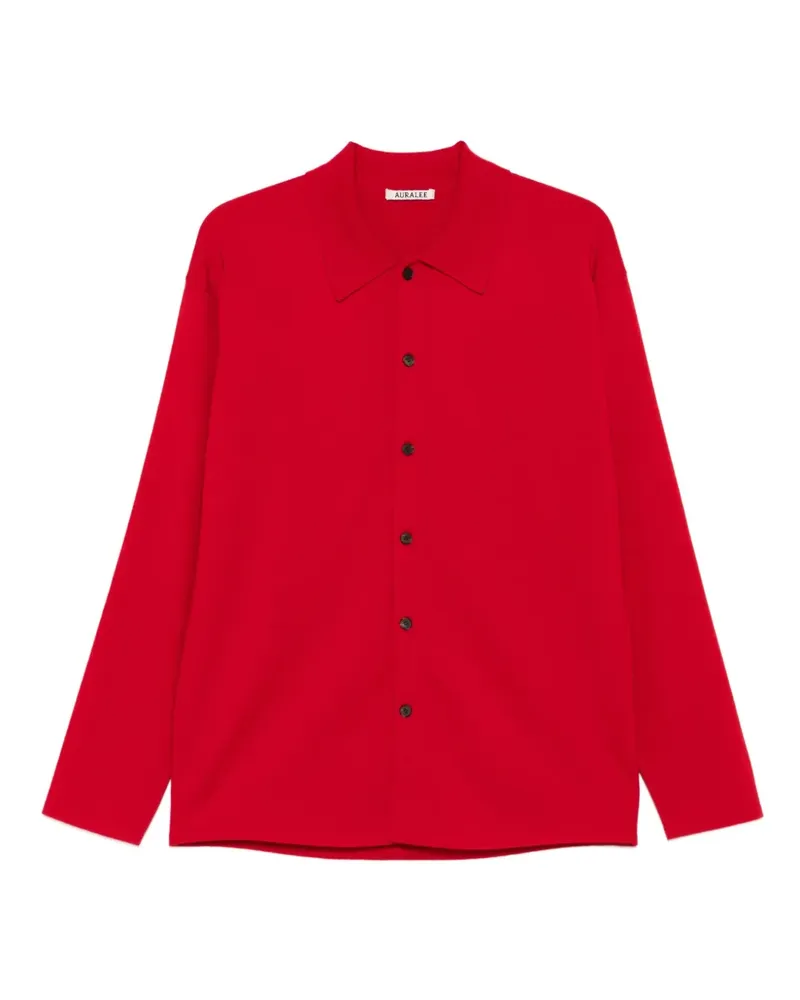 AURALEE Gestrickter Cardigan - Rot Rot