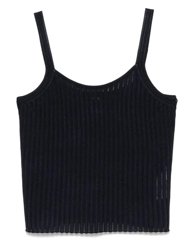 HUGO BOSS Geripptes Trägershirt - Blau Blau