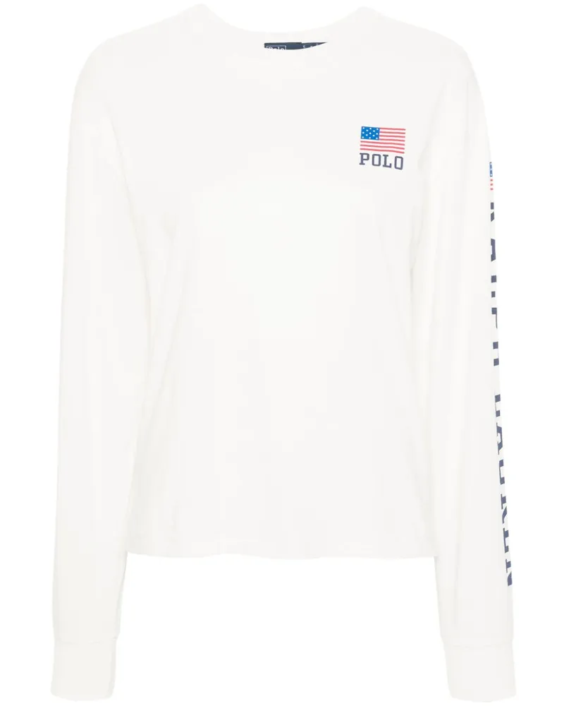 Ralph Lauren T-Shirt mit Logo-Print - Weiß Weiß
