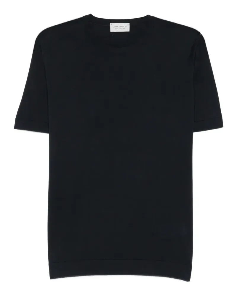John Smedley Lorca fine-knit T-shirt - Schwarz Schwarz