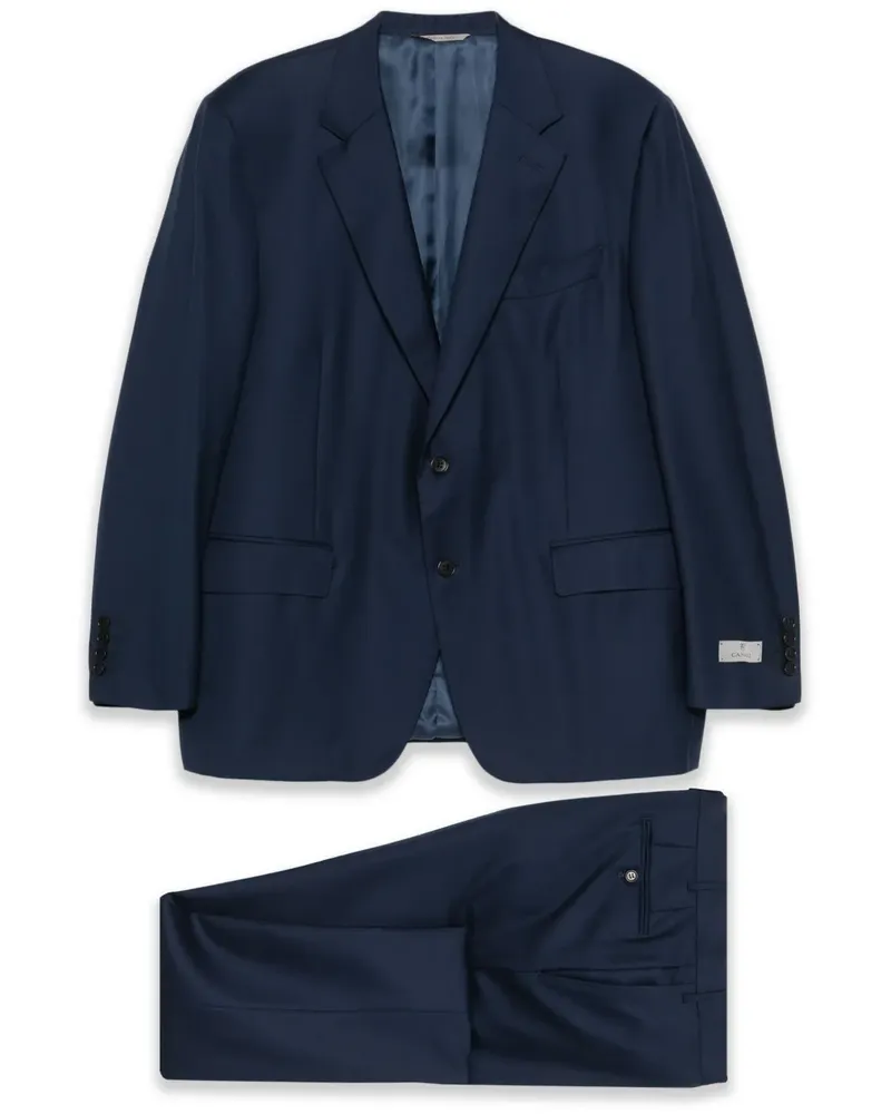 Canali Anzug aus Wolle - Blau Blau