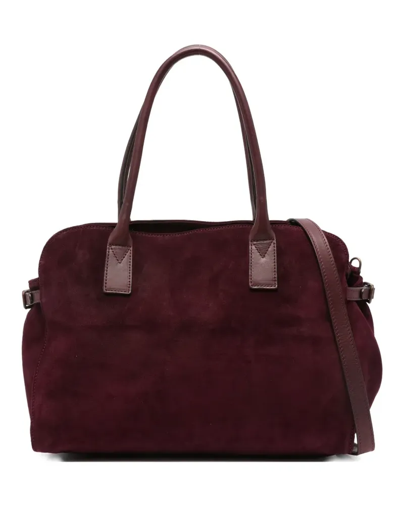 Reptile's House Schultertasche aus Wildleder - Rot Rot
