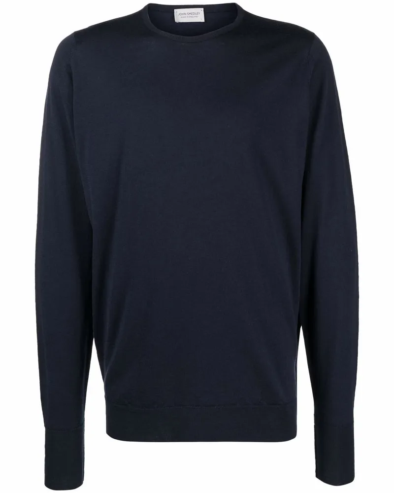 John Smedley Marcus Strickpullover Blau