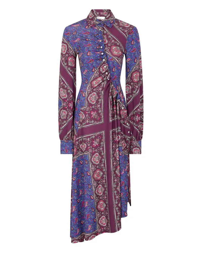 Paco Rabanne Asymmetrisches Hemdkleid - Blau Blau