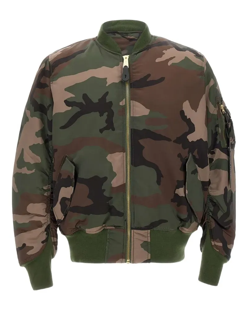 Alpha Industries MA-1 Base Flight Bomberjacke - Grün Grün