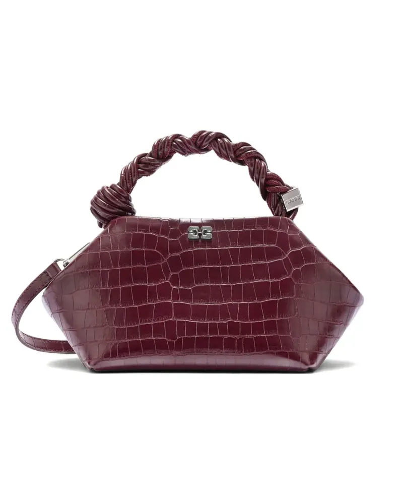 Ganni Bou Tote Bag mit verdrehtem Henkel - Rot Rot