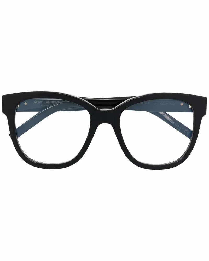 Saint Laurent Oversized-Brille - Schwarz Schwarz
