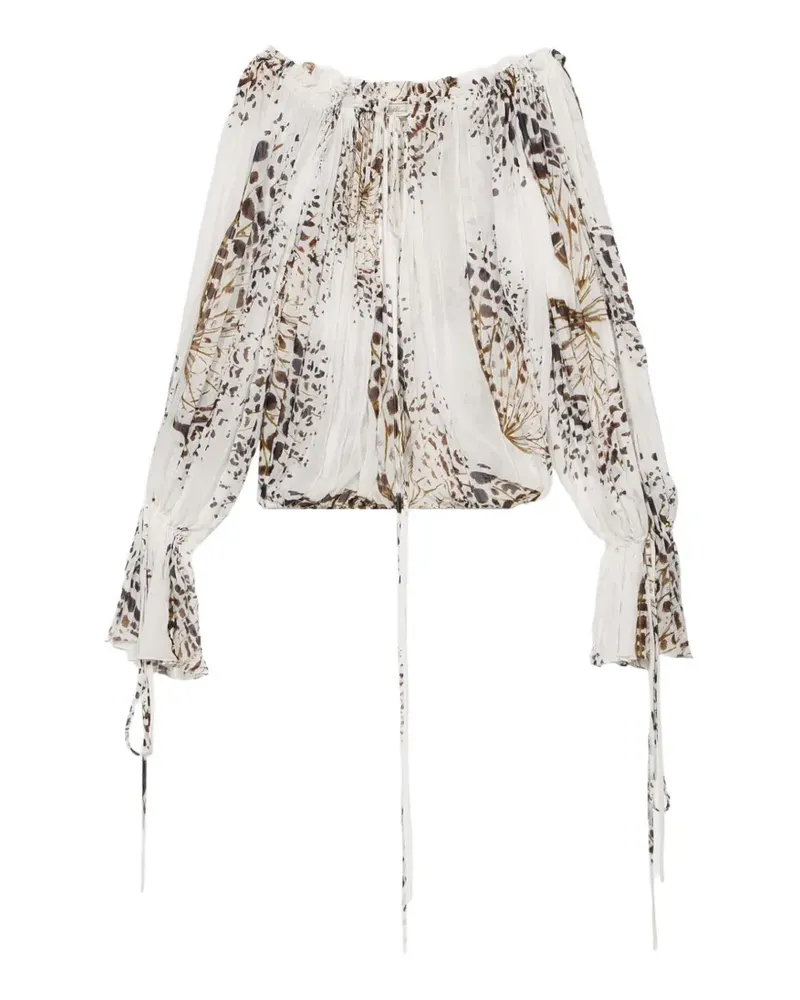 Blumarine Langärmelige Bluse - Weiß Weiß