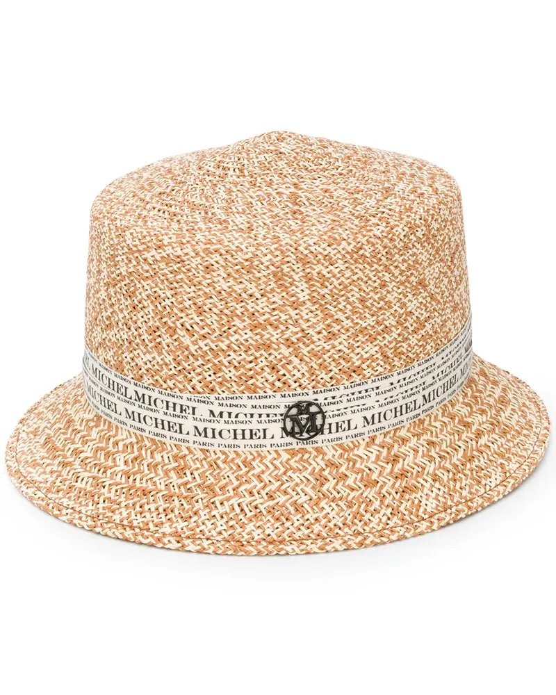 Maison Michel Gewebter Fischerhut - Nude Nude