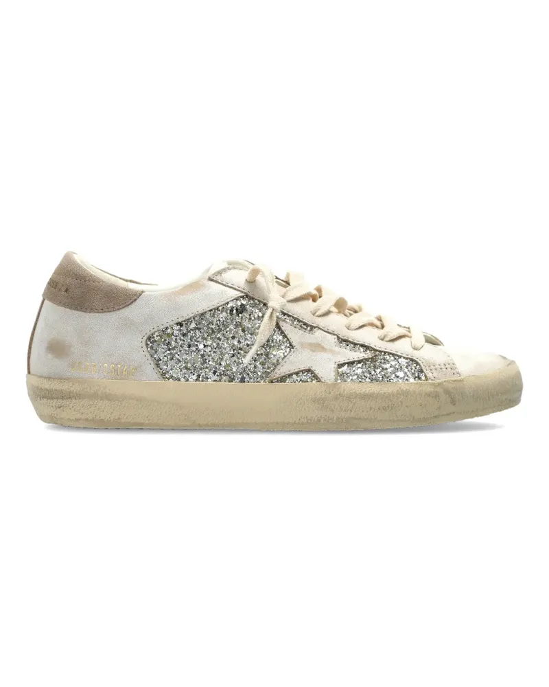 Golden Goose Super-Star glitter-detail sneakers - Nude Nude