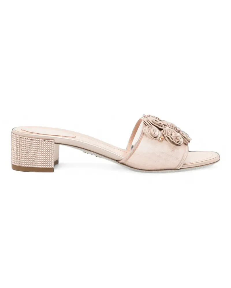 René Caovilla Rosalia Sandalen 40mm - Nude Nude