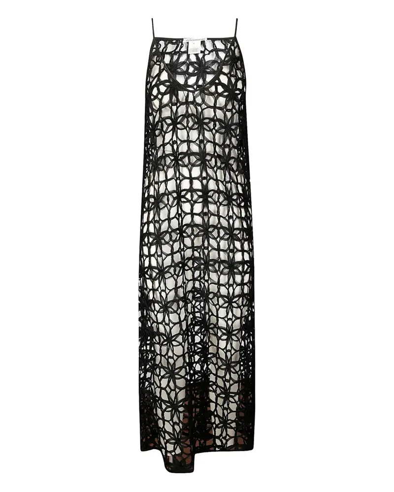 Stefano Mortari Gehäkeltes Midikleid - Schwarz Schwarz