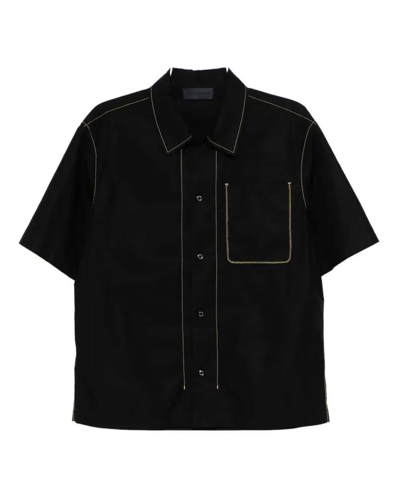 Moncler cotton short-sleeved shirt - Schwarz Schwarz