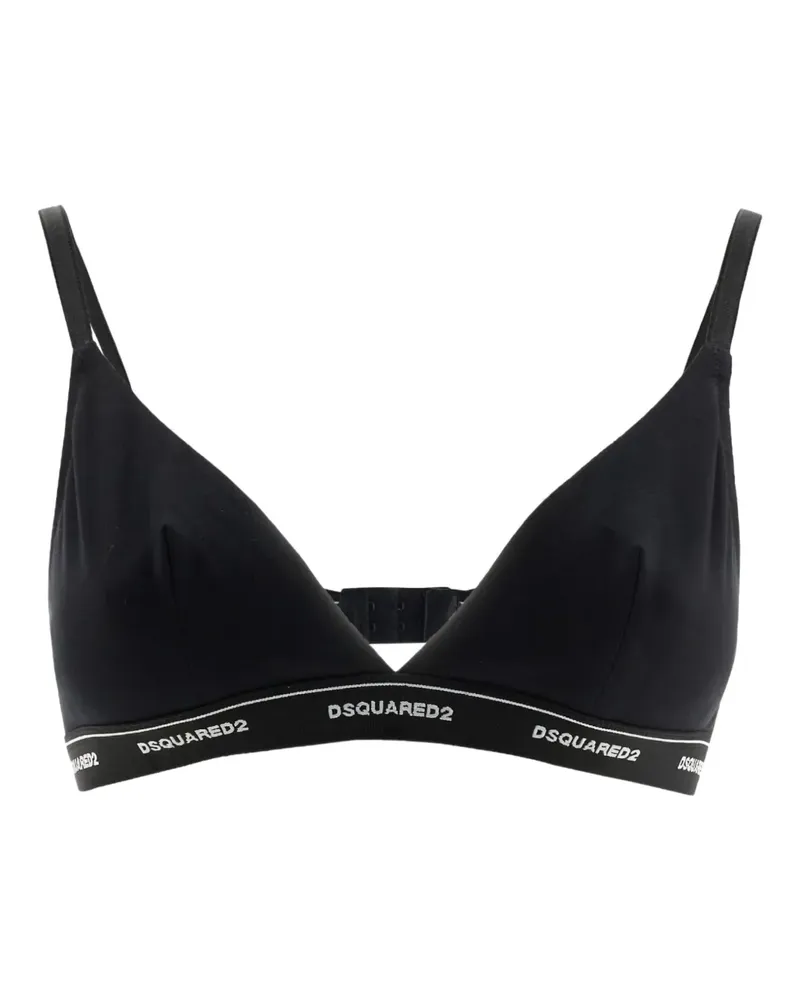 Dsquared2 logo-band bra - Schwarz Schwarz