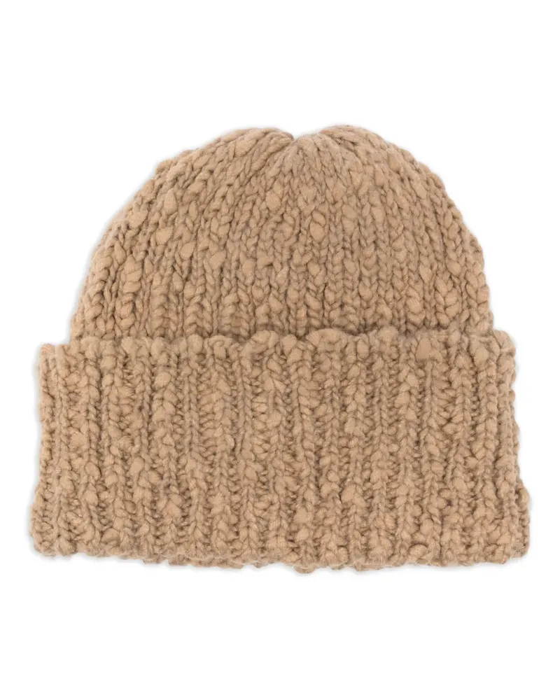 Séfr Gerippte Beanie - Nude Nude
