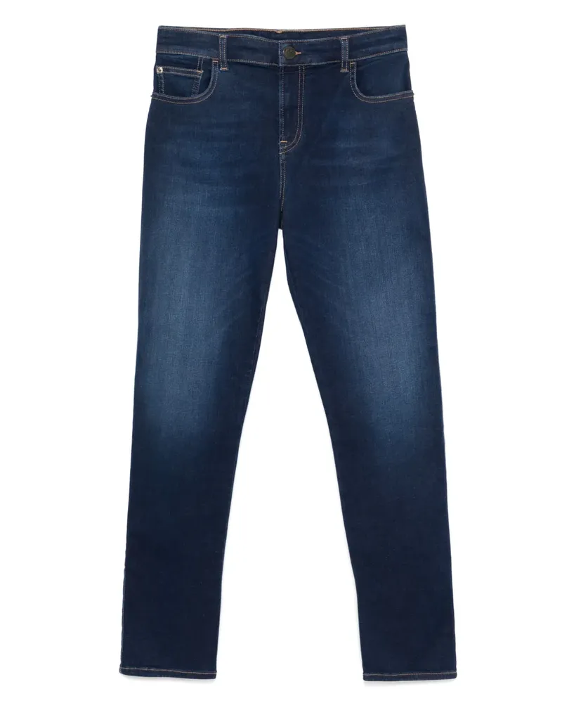 Emporio Armani Jeans mit Logo-Patch - Blau Blau
