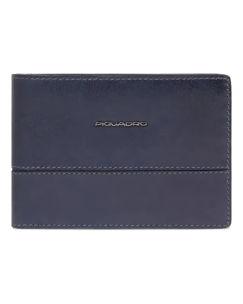 Piquadro logo-detail wallet - Blau Blau