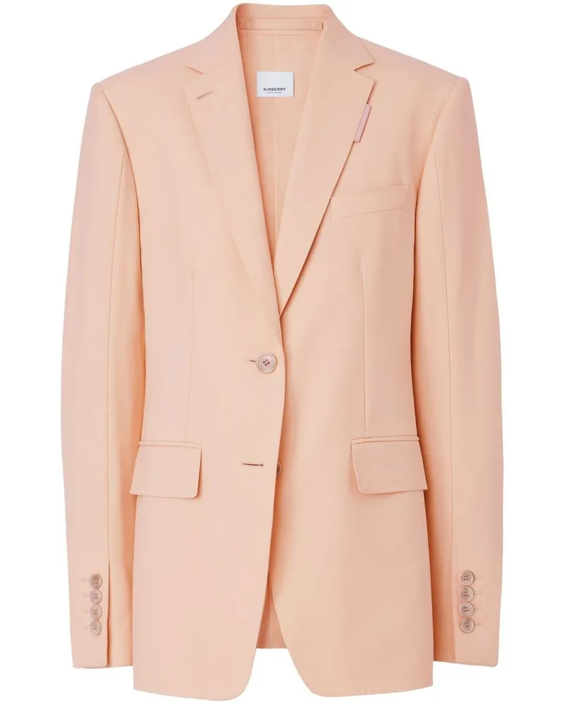 Burberry Einreihiger Blazer - Rosa Rosa