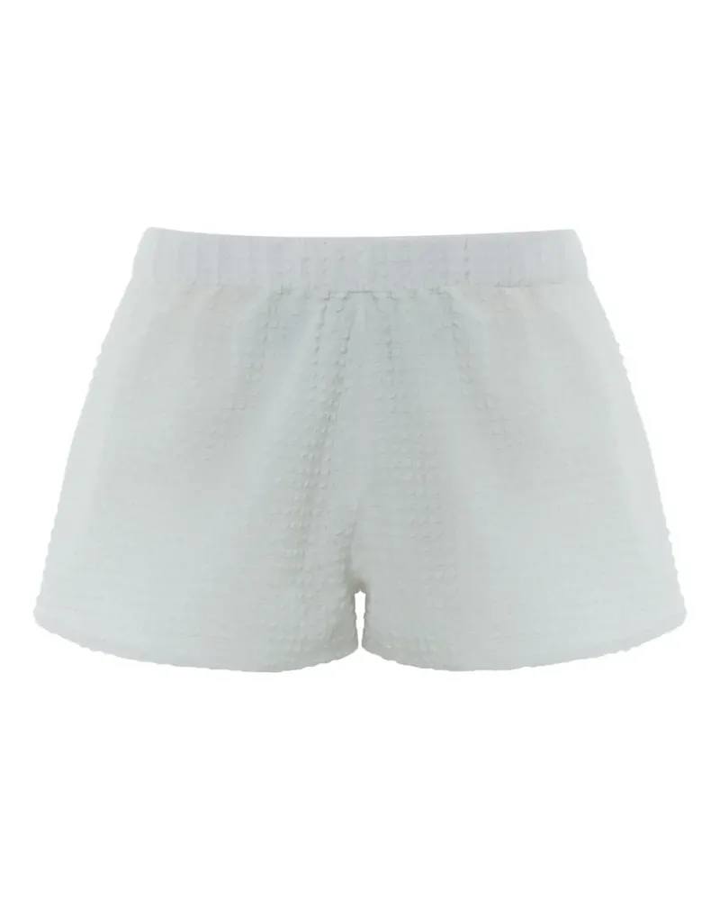 Hunza G Laufshorts aus Seersucker - Weiß Weiß