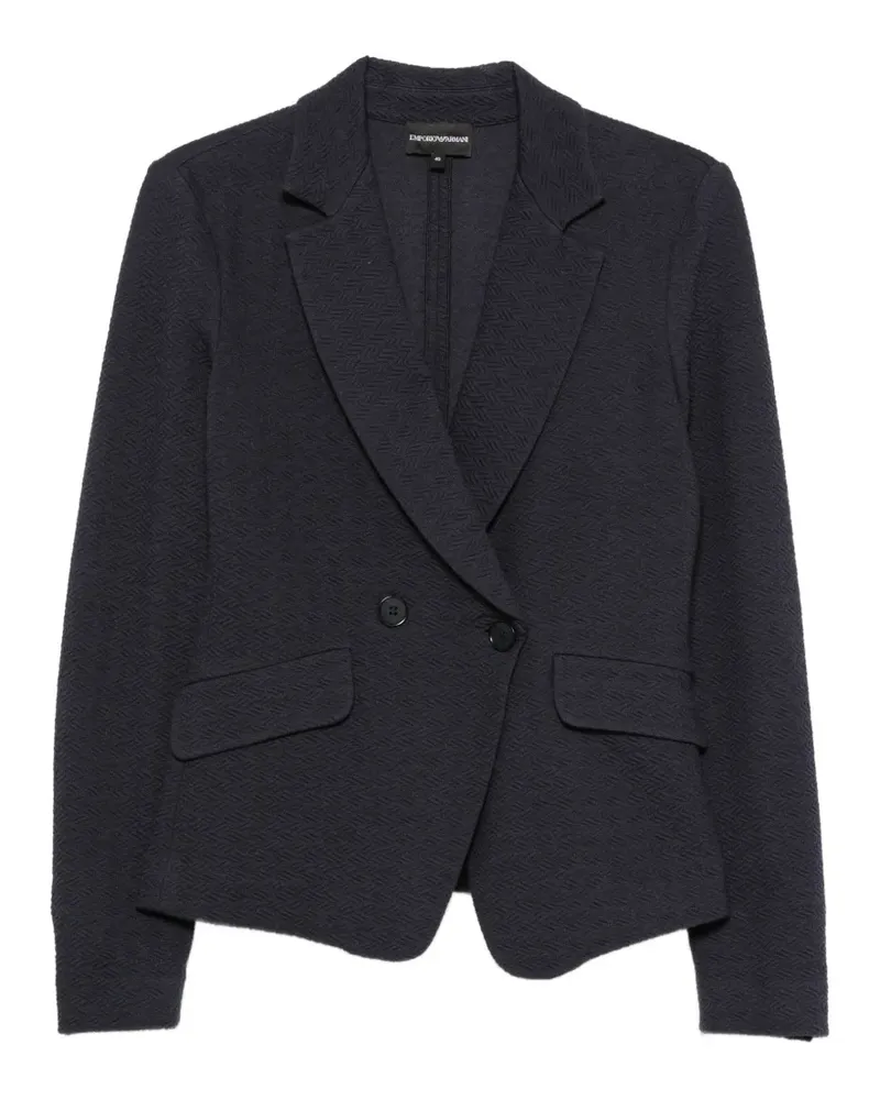 Emporio Armani Doppelreihige Jacke - Blau Blau
