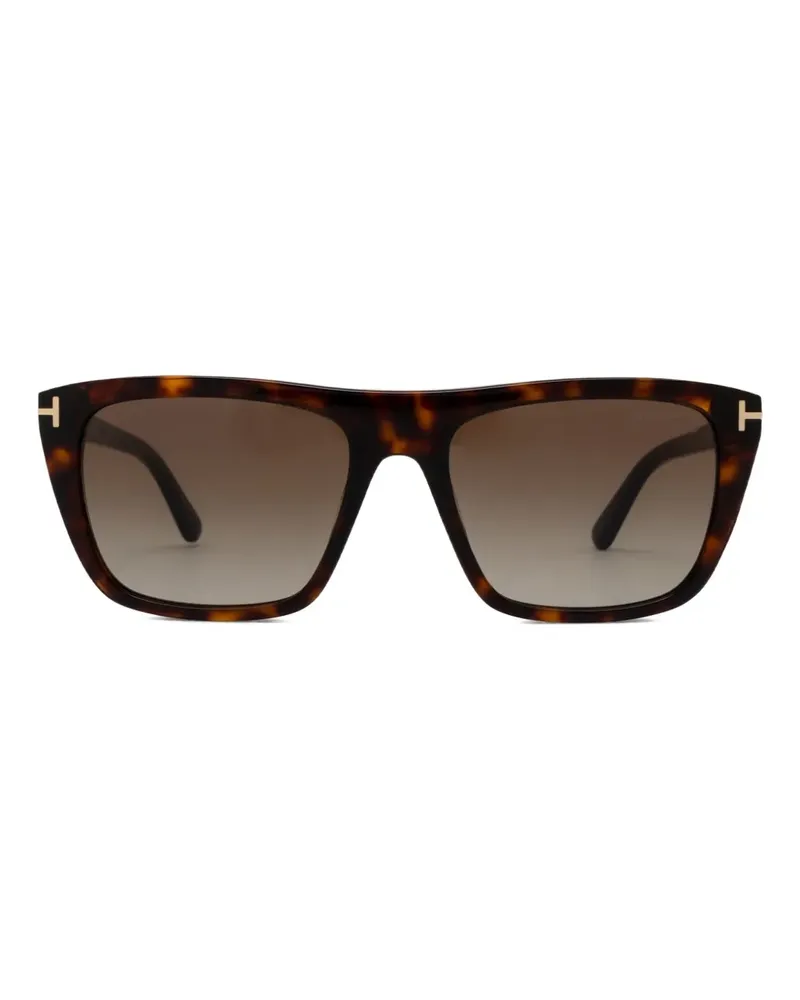 Tom Ford Aslan Sonnenbrille mit eckigem Gestell - Braun Braun