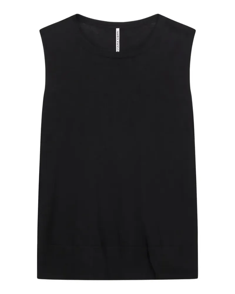 Liviana Conti Justine sleeveless top - Schwarz Schwarz